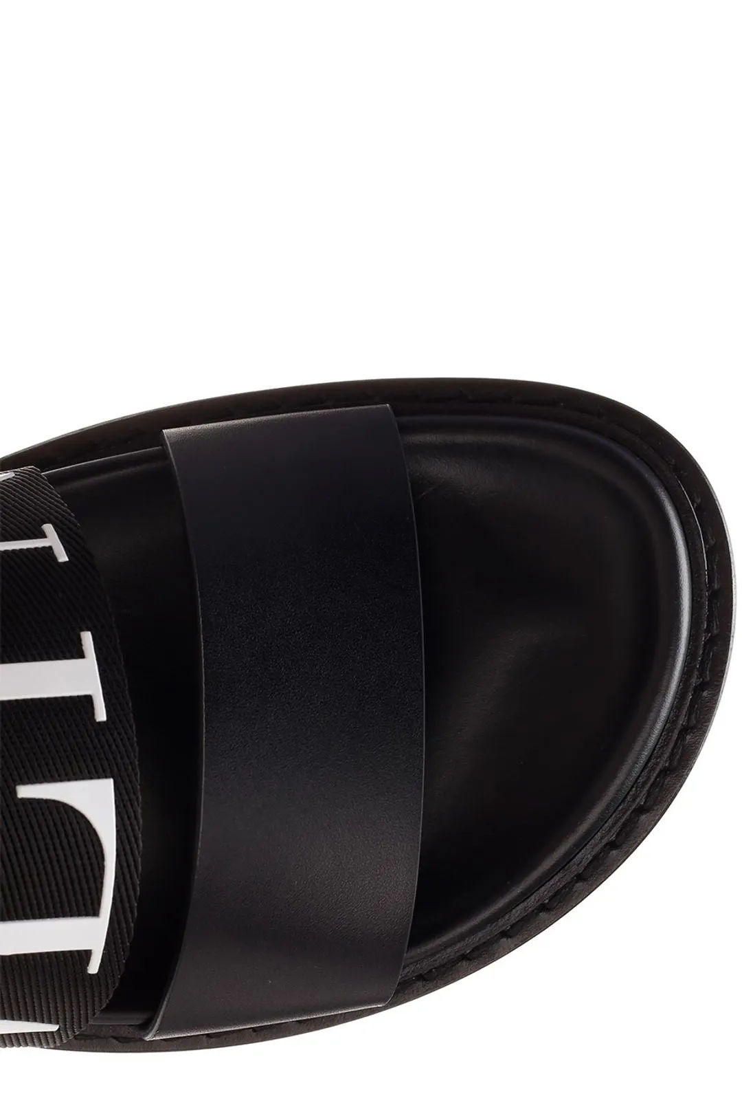 Valentino Logo Printed Open Toe Sandals