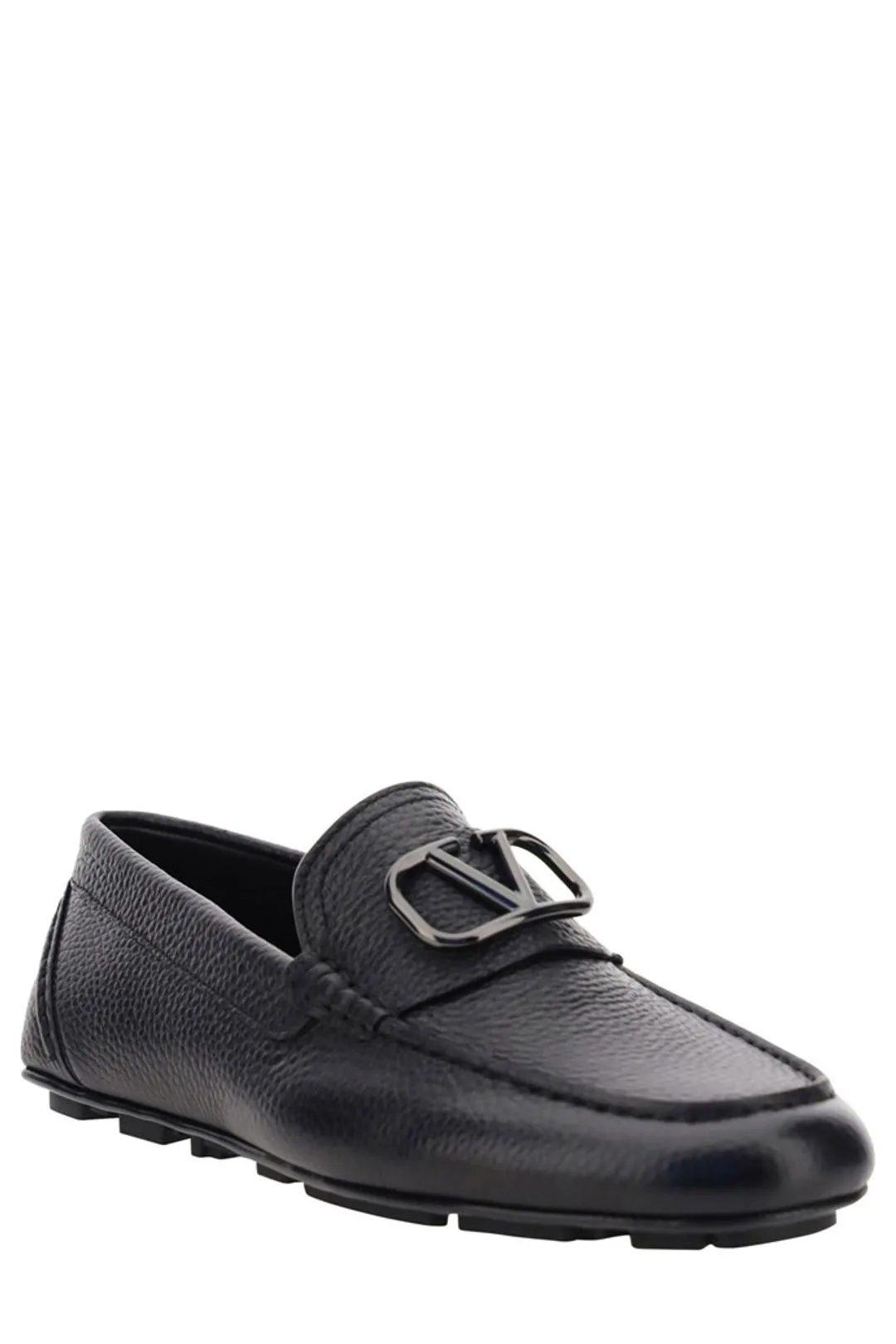 Valentino VLogo Plaque Slip-On Loafers
