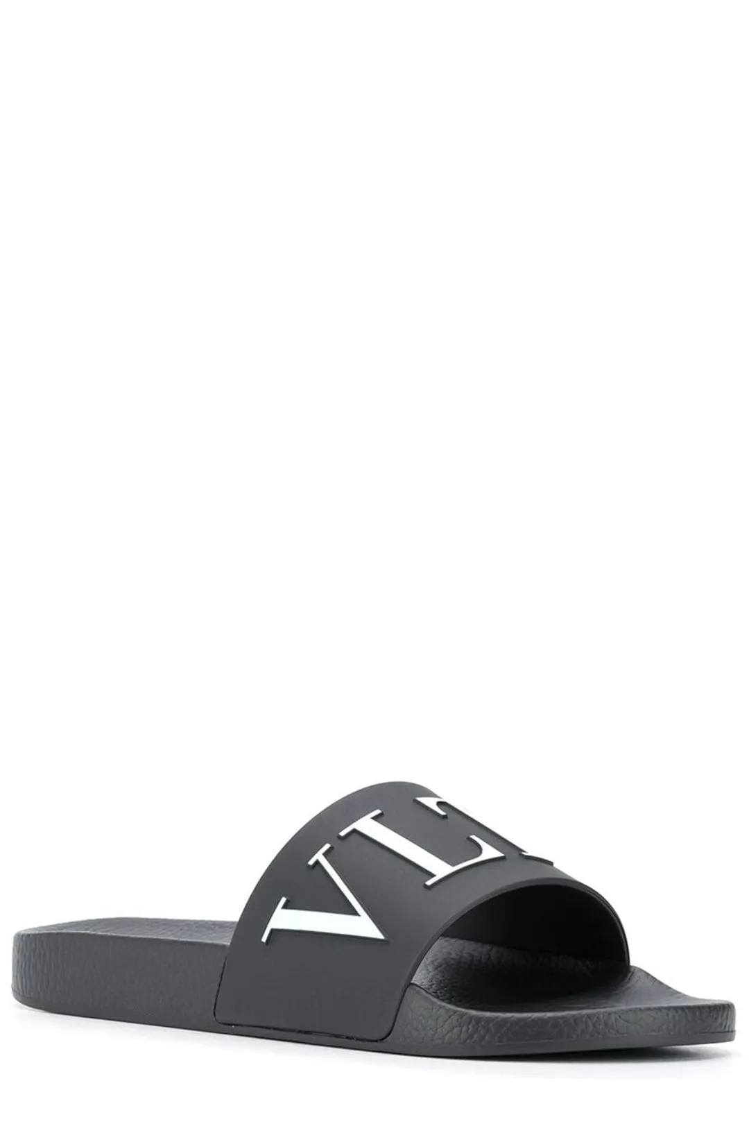 Valentino VLTN Embossed Open Toe Slides