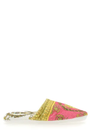Versace Baroque Intarsia Slippers