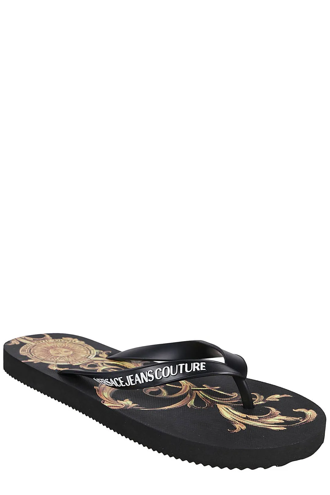 Versace Jeans Couture Logo Patch Flip-Flops