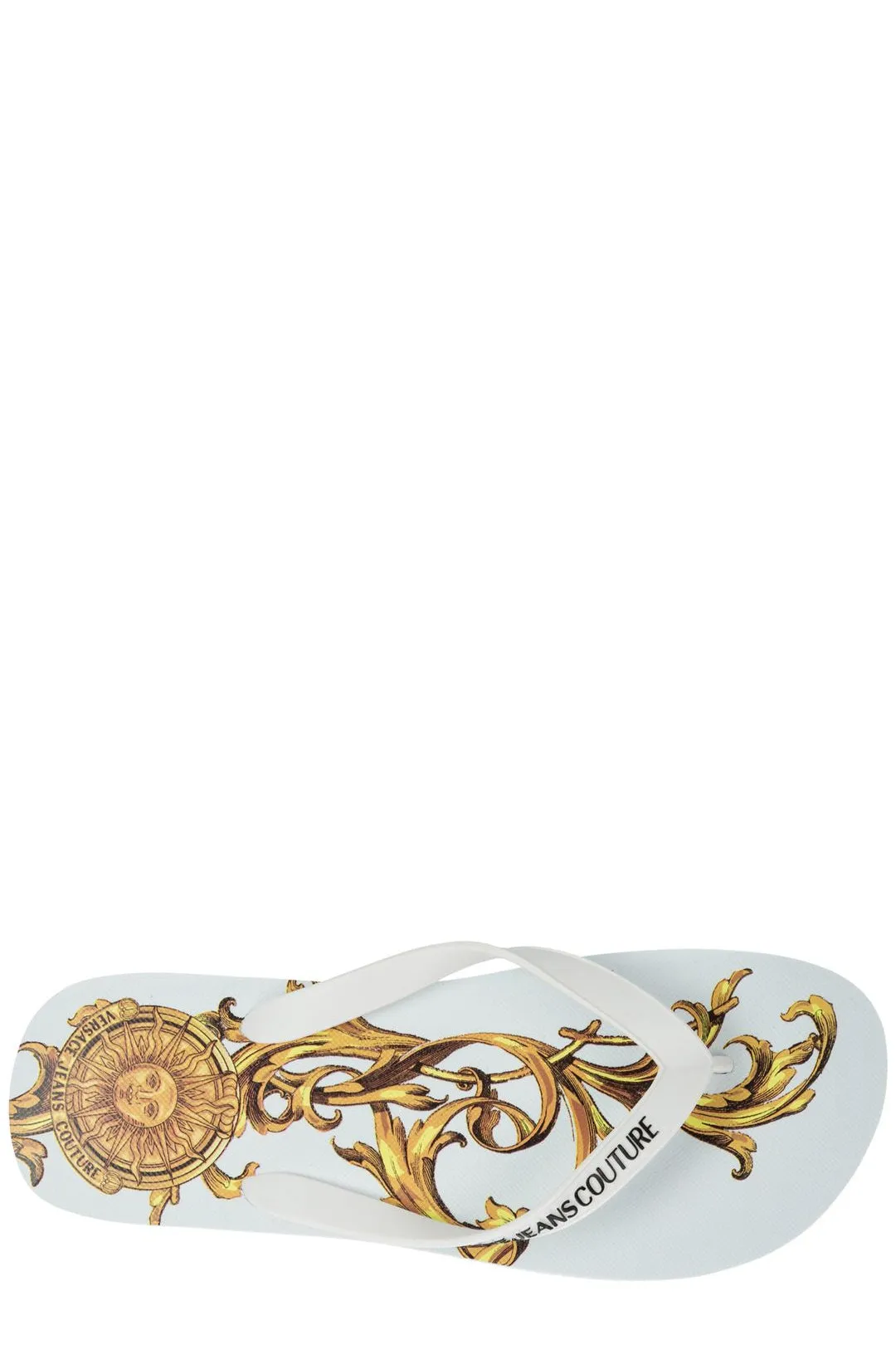 Versace Jeans Couture Logo Patch Flip-Flops