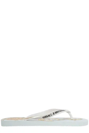 Versace Jeans Couture Logo Patch Flip-Flops