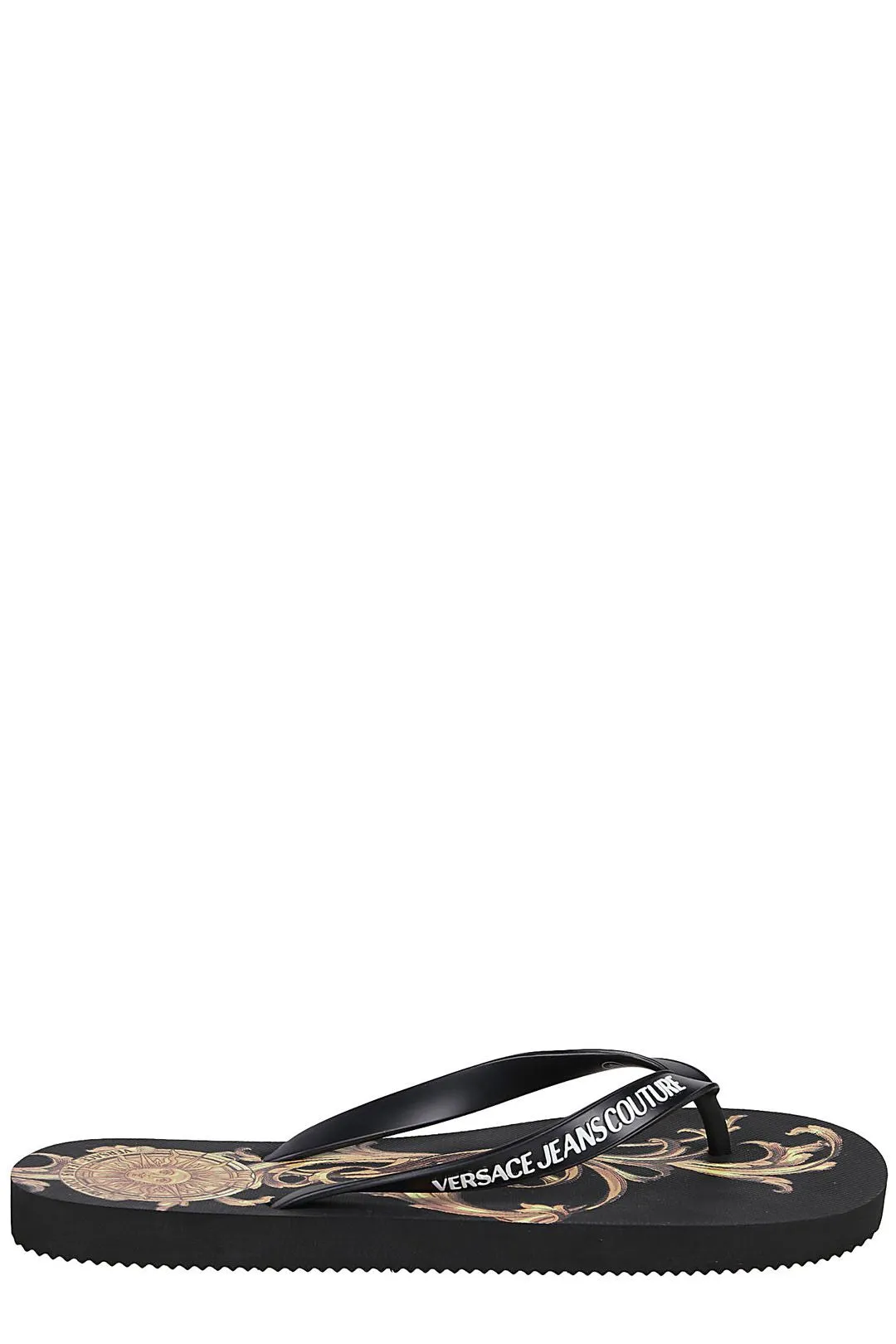 Versace Jeans Couture Logo Patch Flip-Flops