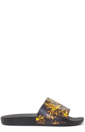 Versace Jeans Couture Logo Printed Slides