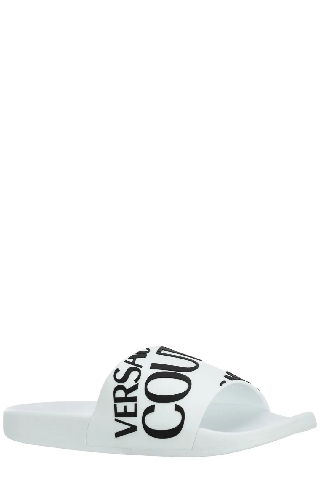 Versace Jeans Couture Logo Printed Slip-On Slides