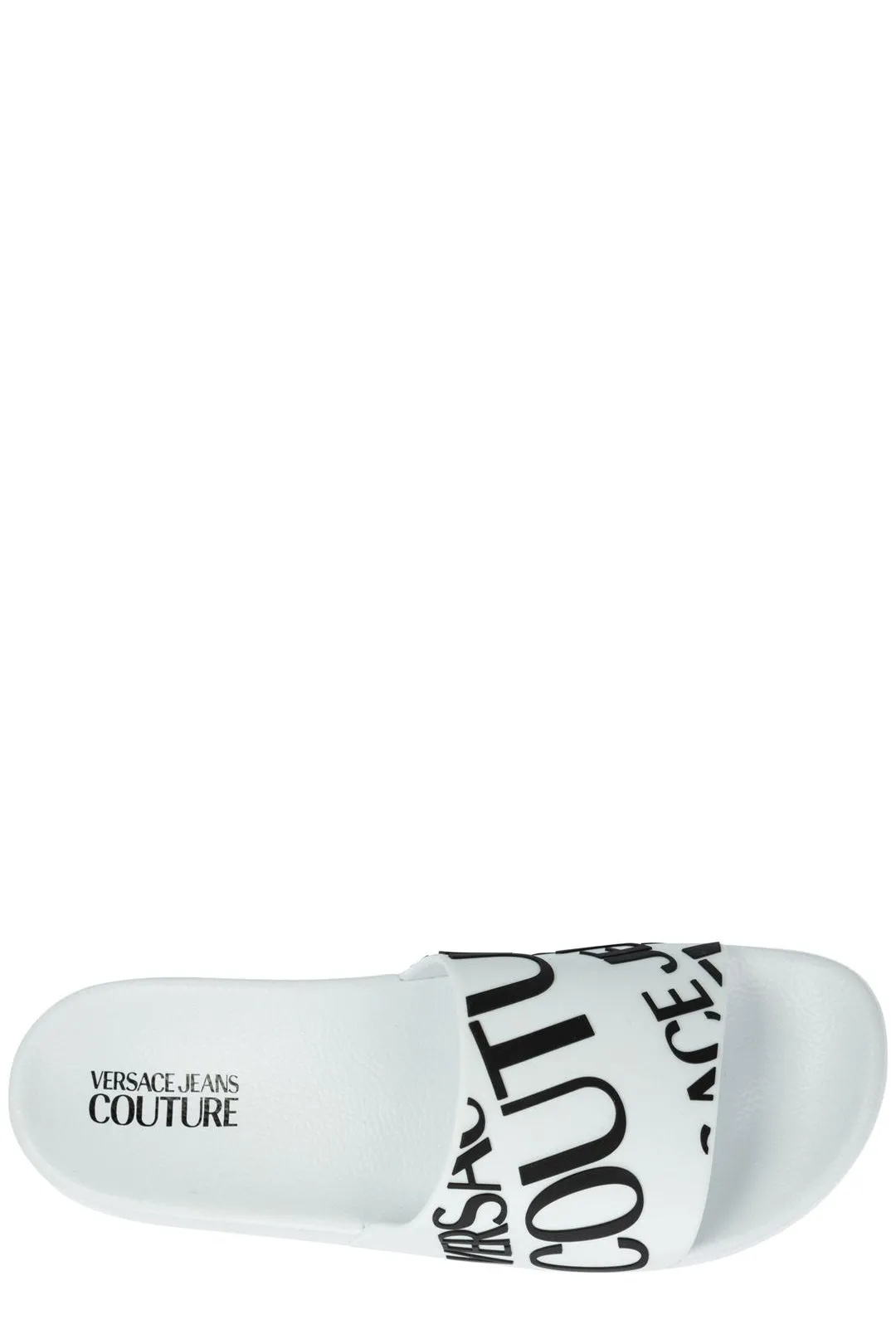 Versace Jeans Couture Logo Printed Slip-On Slides