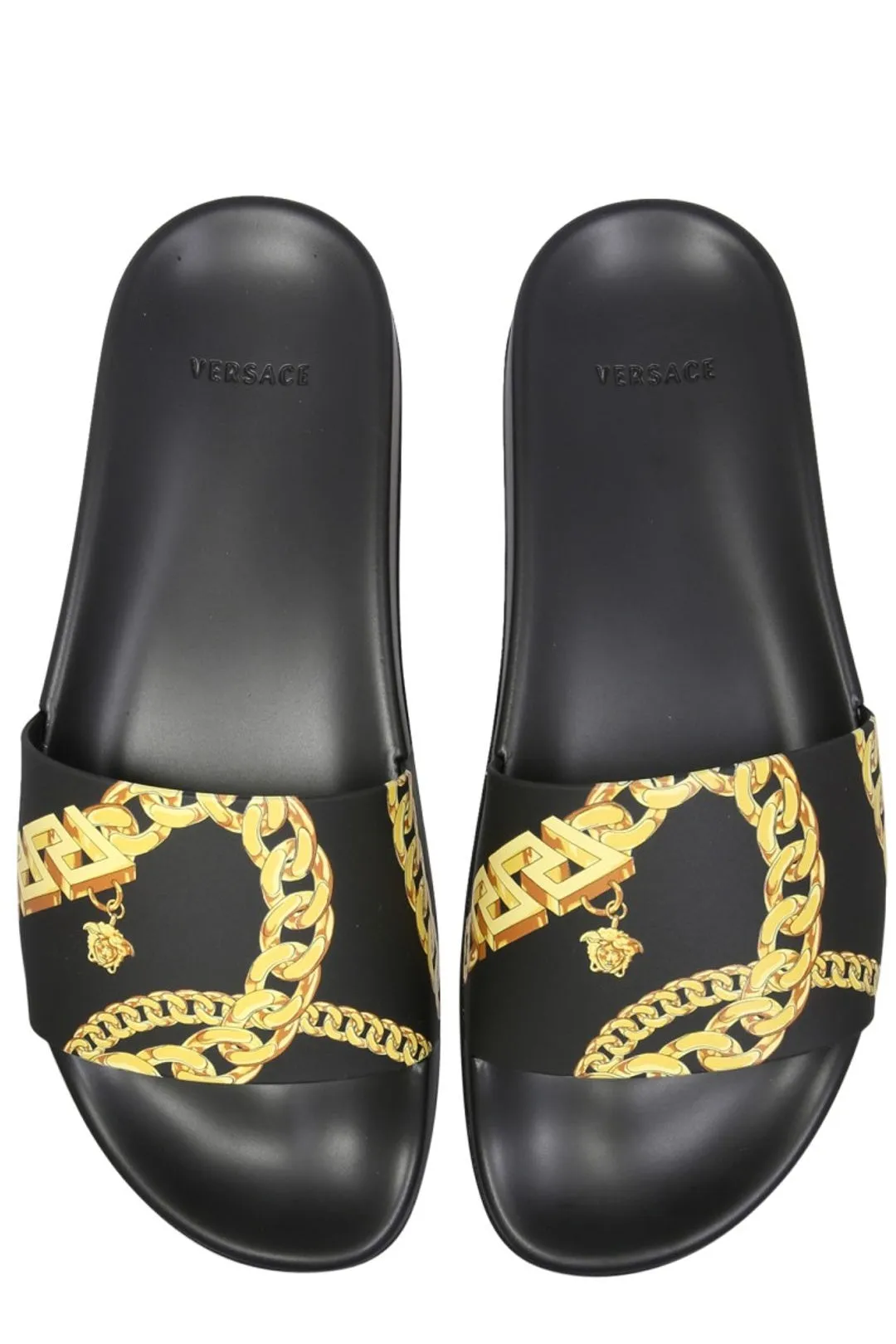 Versace La Greca Chain Slides