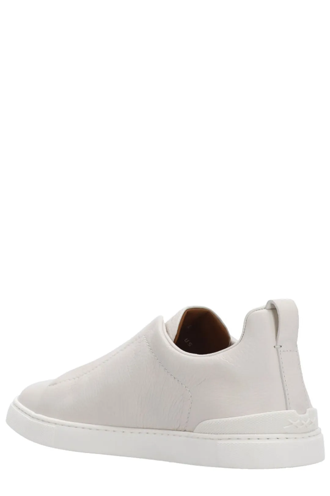 Z Zegna Round Toe Lace-Up Sneakers