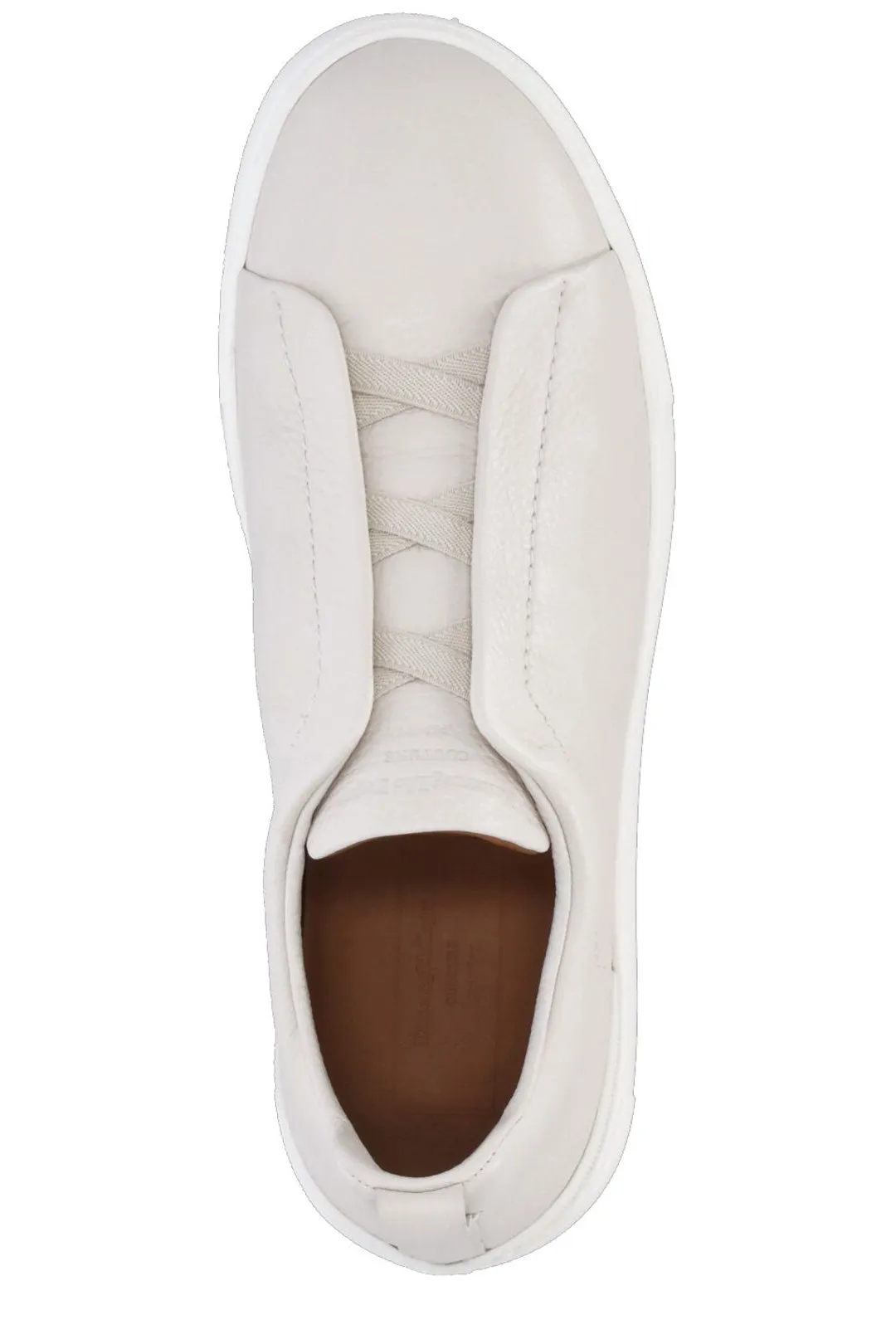 Z Zegna Round Toe Lace-Up Sneakers